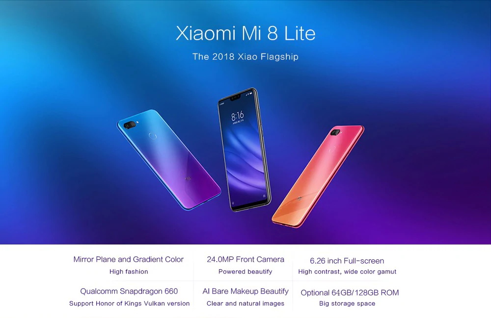 Xiaomi Mi8 Lite 4 Характеристики