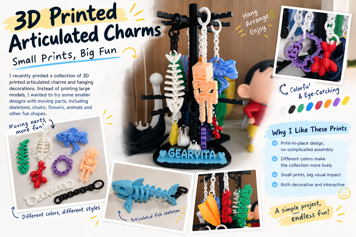 3D Printing Articulated Charms: Small Prints, Big Fun
