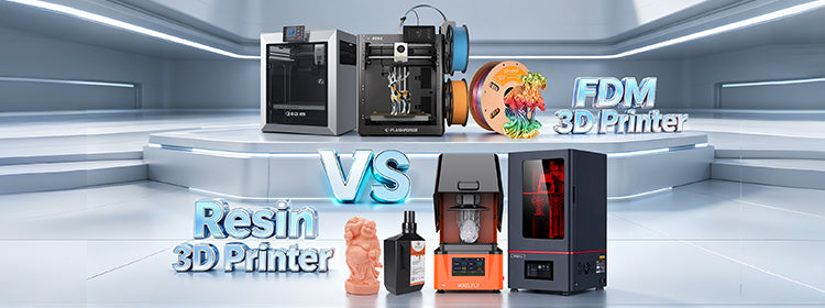 FDM 3D Printer VS Resin 3D Printer