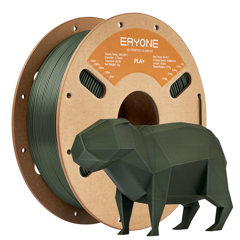 army green pla+ filament eryone