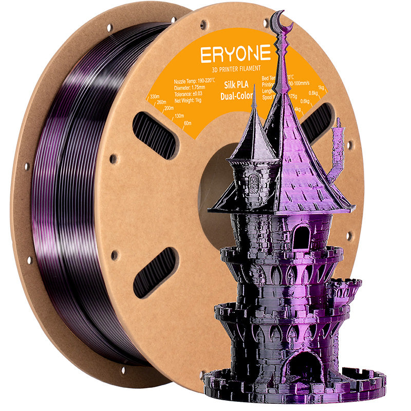 black purple eryone pla silk dual color