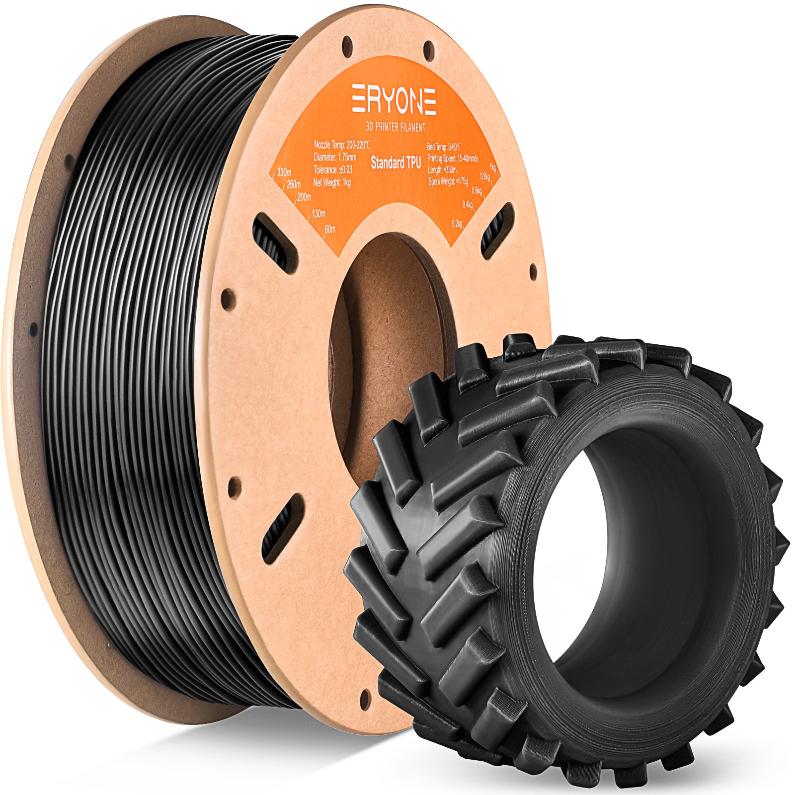 black tpu filament eryone