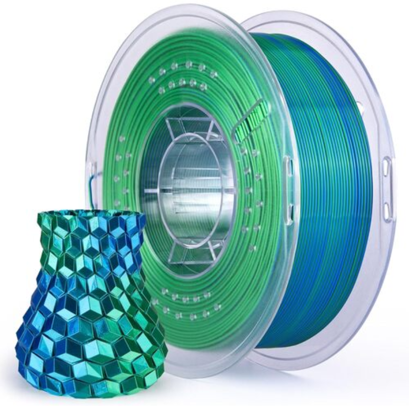 blue green elegoo pla silk