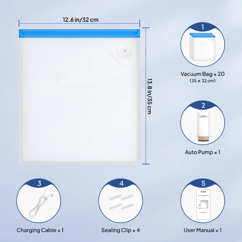 elegoo filament vacuum storage bags kit