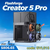 Flashforge Creator 5 Pro 4-Toolheads Enclosed Multi-Color 3D Printer