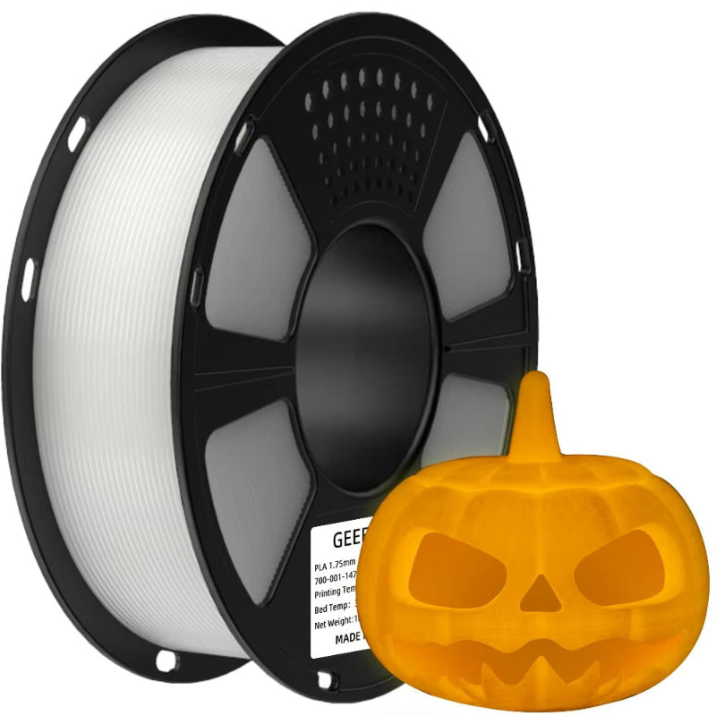 glow orange yellow luminous pla