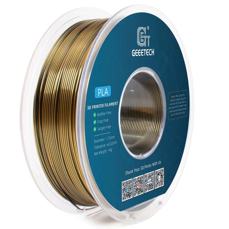 gold black geeetech dual color silk pla