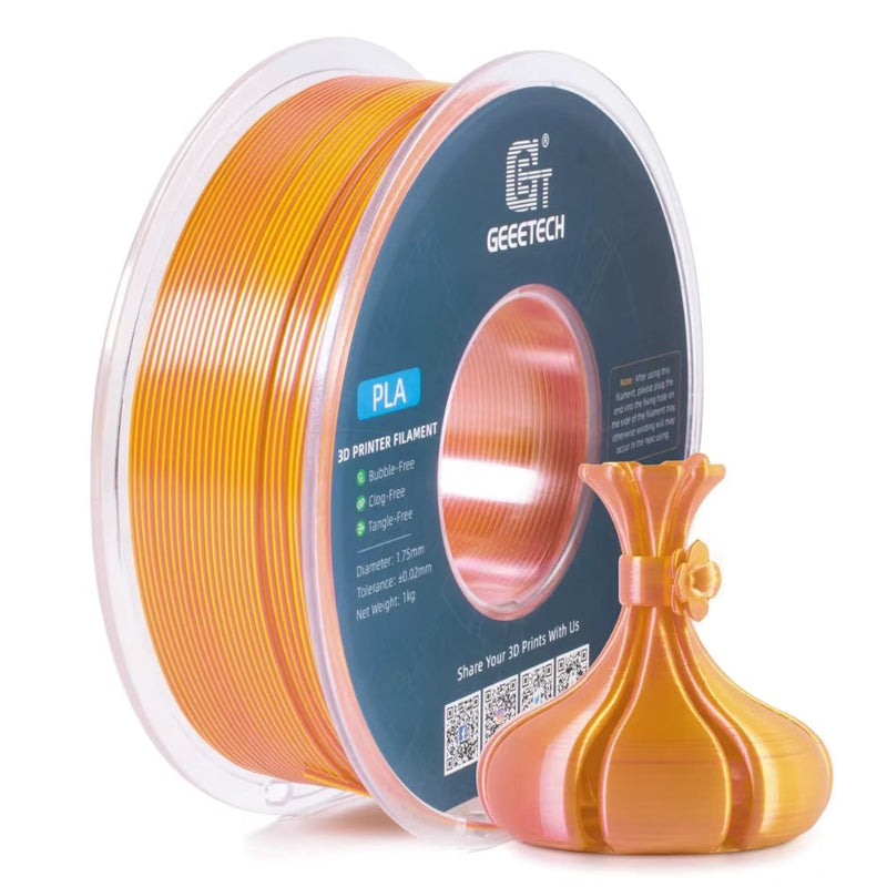 gold copper geeetech dual color silk pla