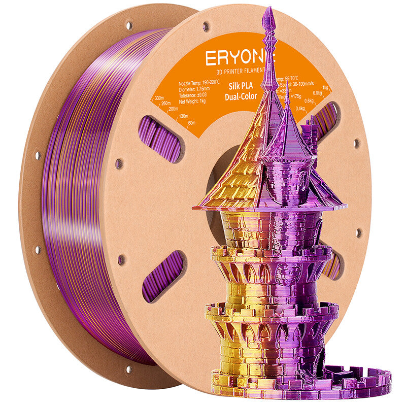 gold purple eryone pla silk dual color