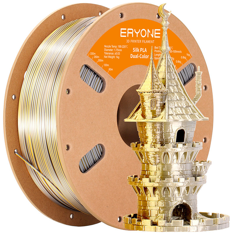 gold silver eryone pla silk dual color