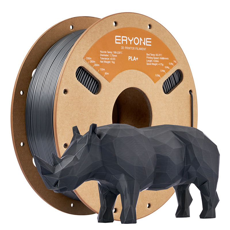gray pla+ filament eryone
