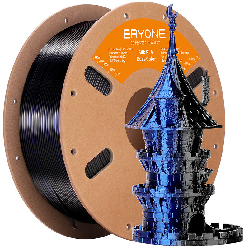 midnight blue black eryone pla silk dual color