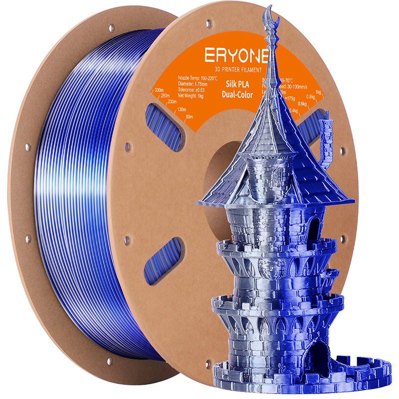 midnight blue silver eryone pla silk dual color
