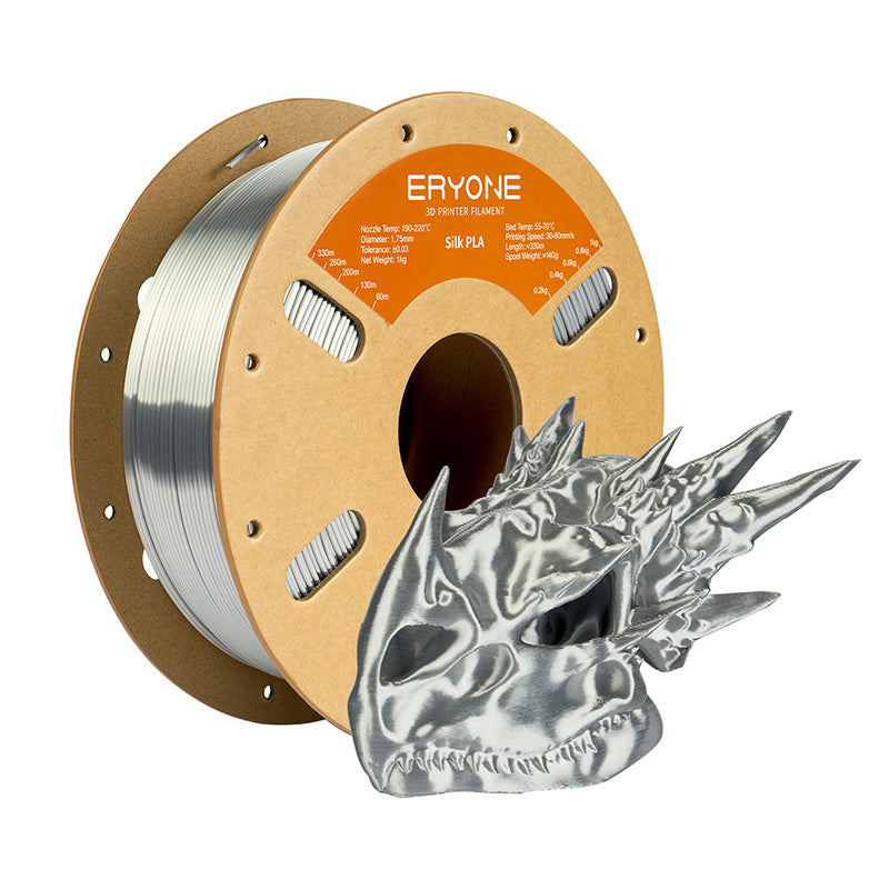 new silver pla silk filament eryone