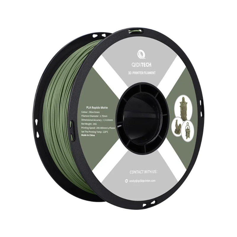 olive green qidi pla matte