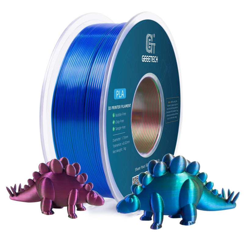 red blue green geeetech tri silk pla