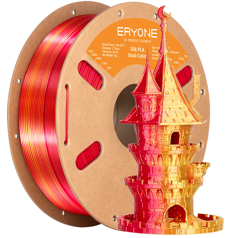 red gold eryone pla silk dual color