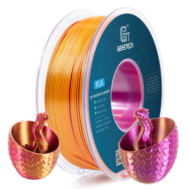 red gold purple geeetech tri silk pla