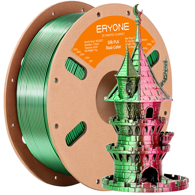 red green eryone pla silk dual color