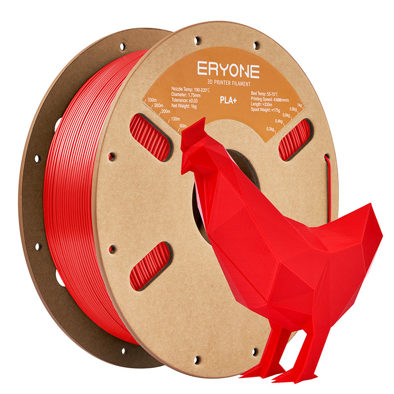 red pla+ filament eryone