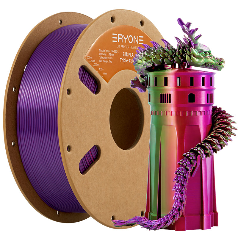 red purple green