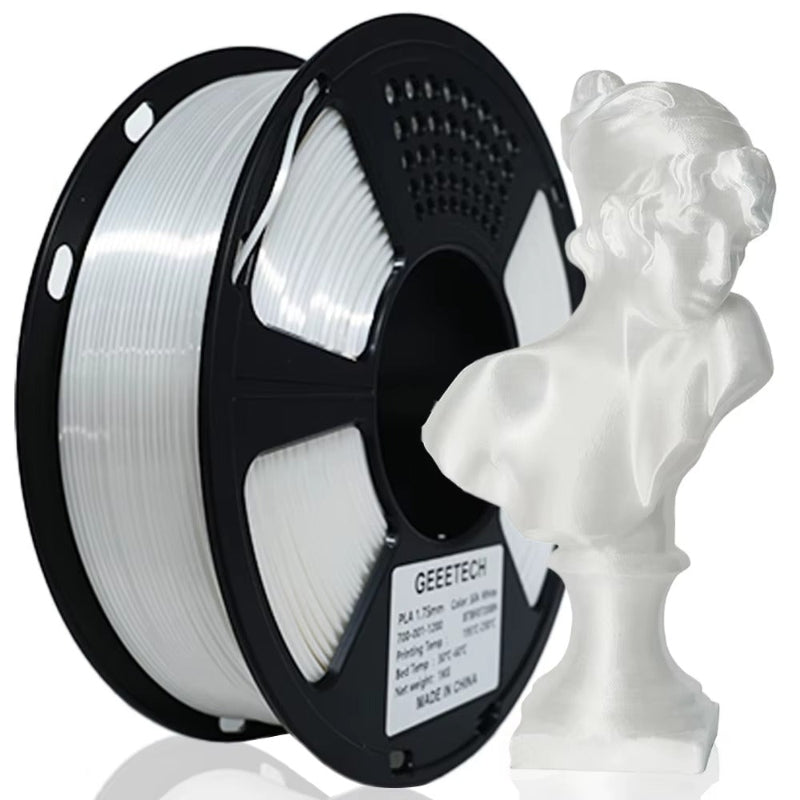white geeetech silk pla