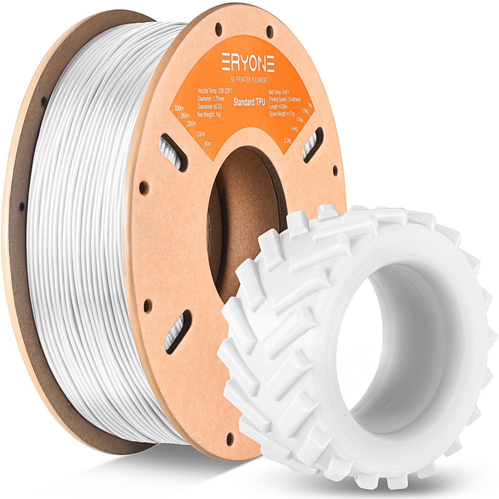 white tpu filament eryone