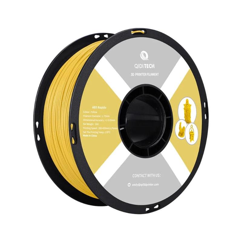 yellow qidi abs filament