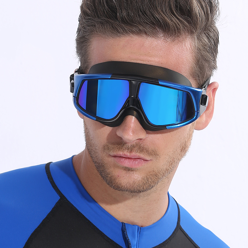 

COPOZZ UV Anti-Fog Swimming Goggles Comfortable Silicone Large Frame