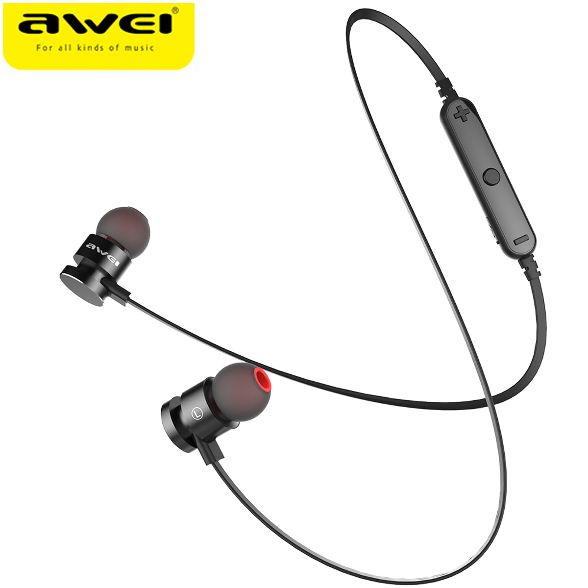 

AWEI T11 Wireless Bluetooth V4.2 Headset With Neck Strap for Phone