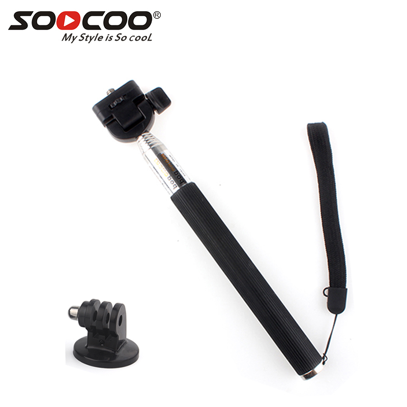 

SOOCOO Retractable Handheld Monopod with Mount Adapter for Hero 4 3 + 2 1 SJ4000 SJ5000