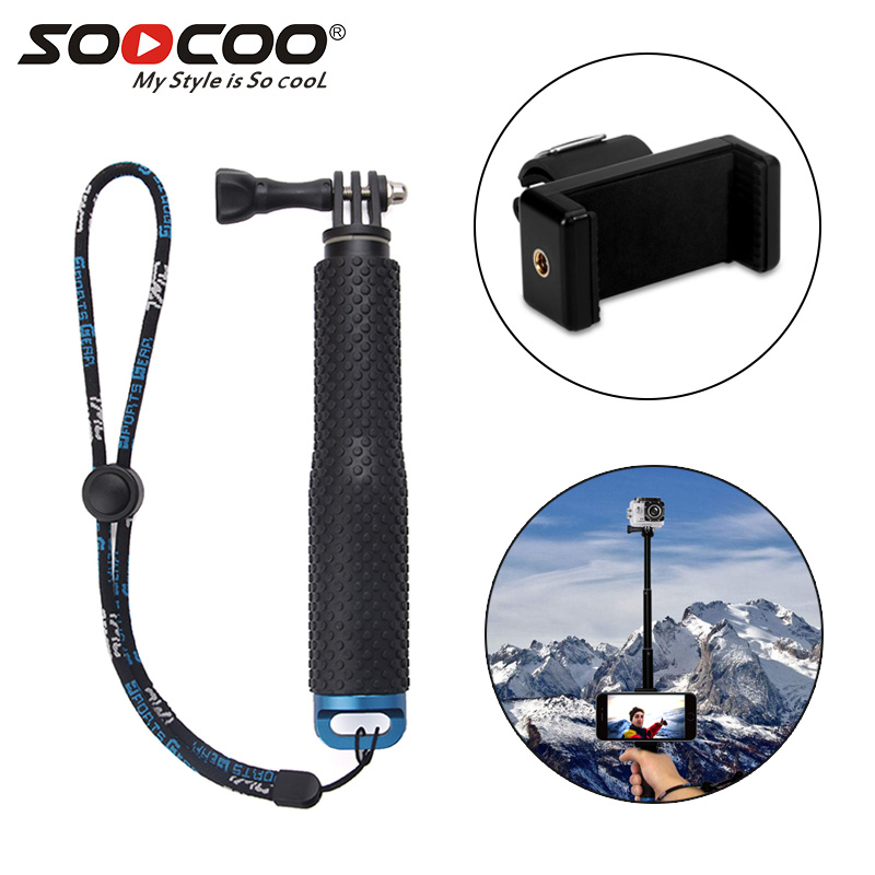 

SOOCOO 19'' Waterproof Selfie Stick Grip Adjustable Telescopic Monopod Pole