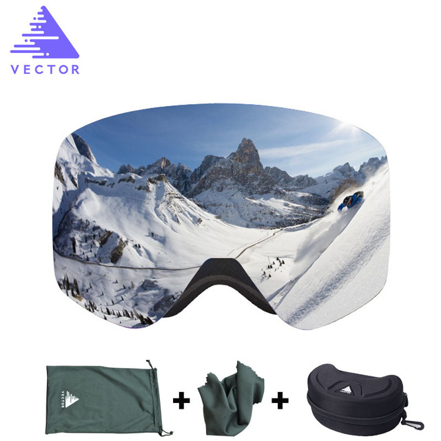 

VECTOR HB108 Double Lens UV400 Anti-fog Ski Goggles with Case