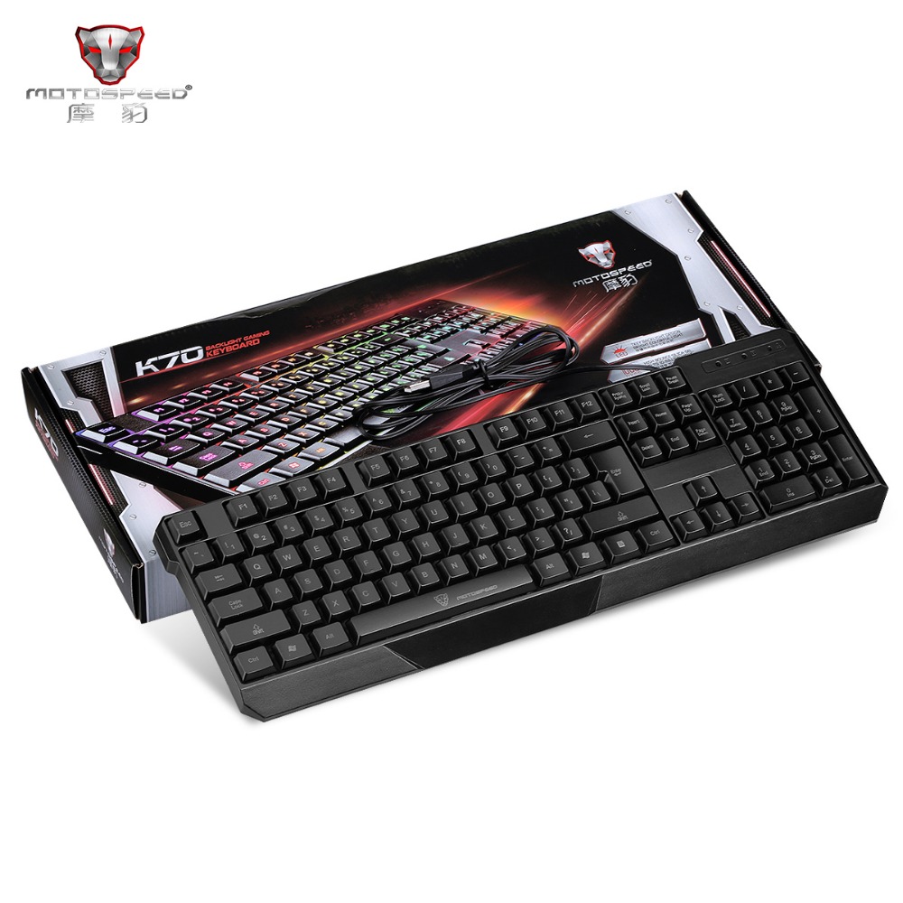 

MotoSpeed K70L USB Gaming Keyboard wired 7 Color Backlight for Professional Players