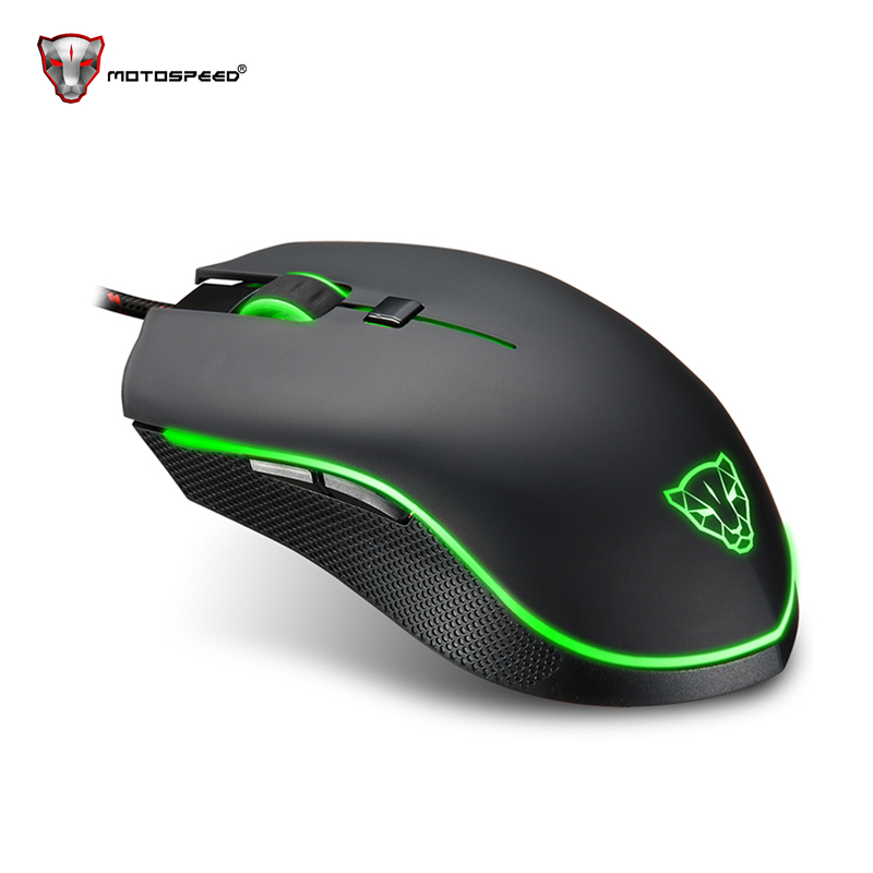 

New Motospeed V40 Wired Gaming Mouse for Gamer 4000 DPI 6 Buttons LED Breathe