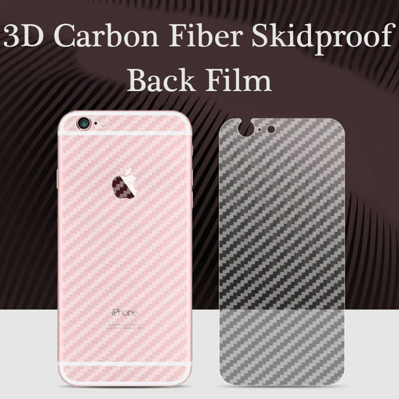 

3D Transparent Grid Carbon Fiber Back Screen Protective Film for iPhone