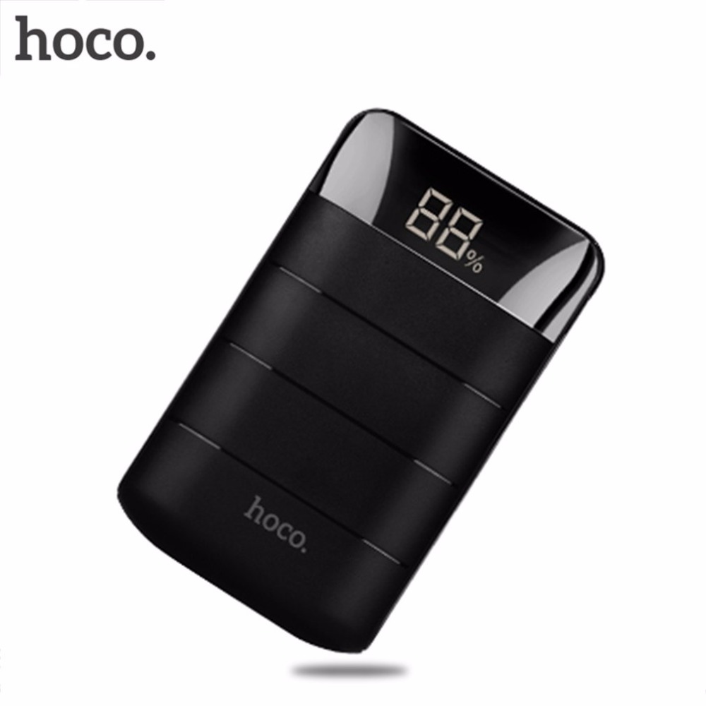 

HOCO B29 10000mAh Portable Power Bank with Dual USB and LCD Digital Display