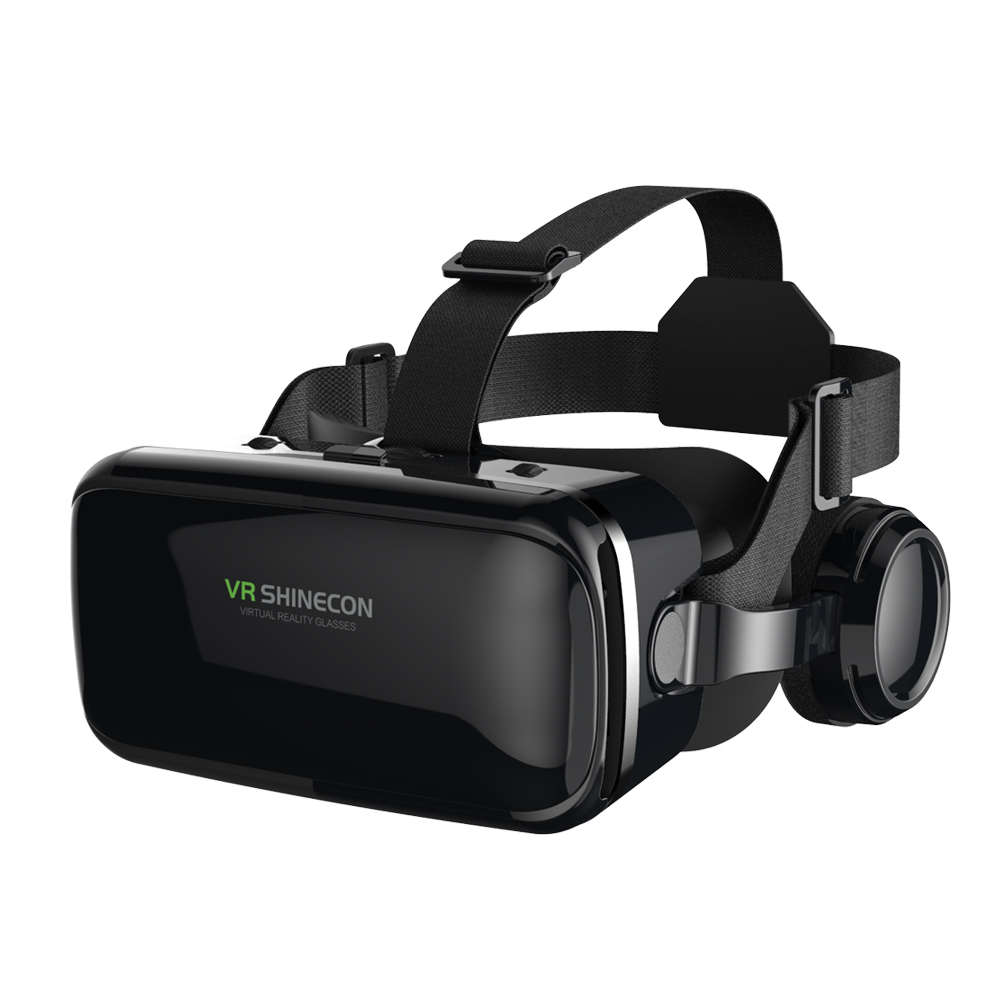 

VR SHINECON SC-G04E Virtual Reality 3D Glasses with Built-in Headphone