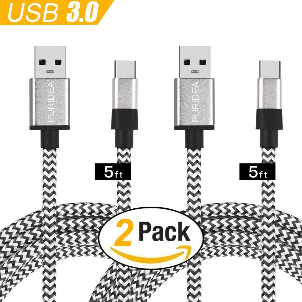 

Puridea L09 USB 3.0 to Type-C Premium Charge & Sync Cable 1.5Meter (2 Pack)