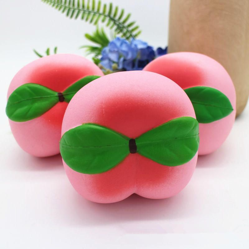 Buy Squishy Pink Peach 10cm Slow Rising Fruit Collection Gift Decor ...