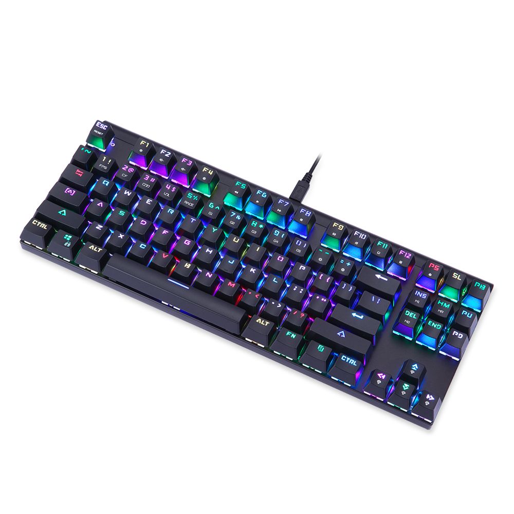 Original Motospeed CK101 Wired Mechanical Gaming Keyboard RGB Ergonomic ...