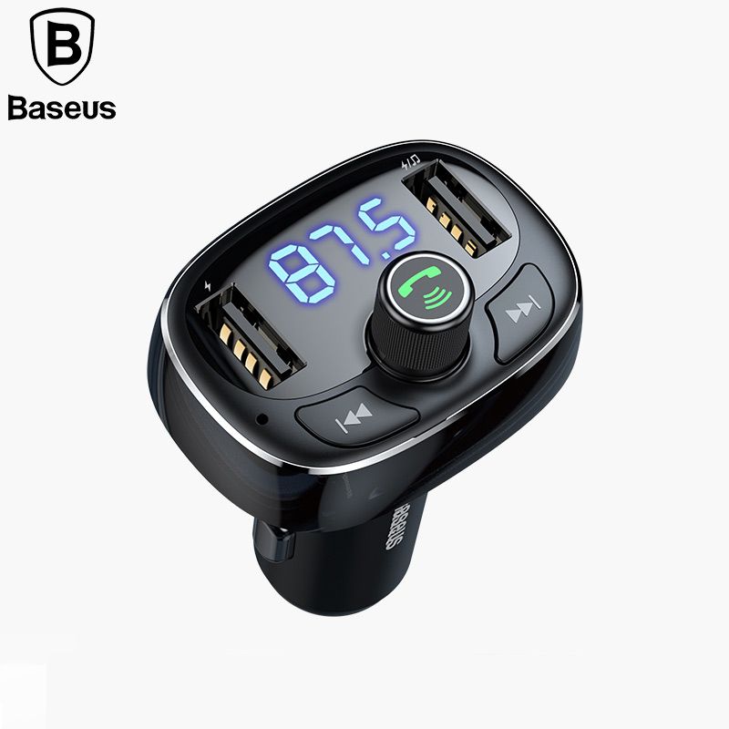 Car Charger For Phone FM Transmitter Bluetooth Car Baseus Quick 5.0 Charge J7V9