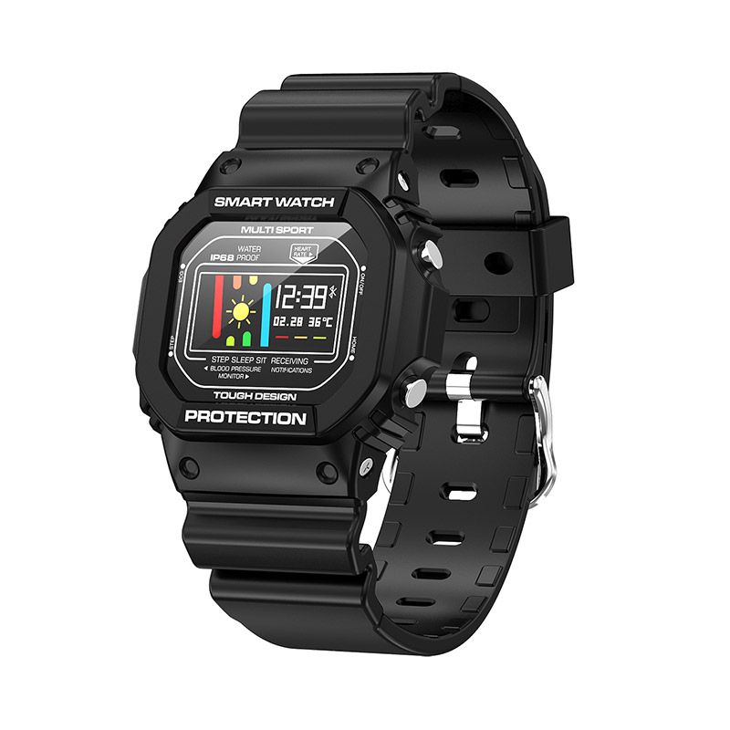 black bluetooth smart watch