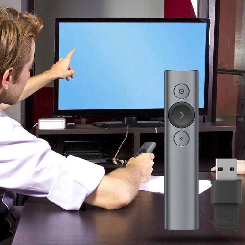 Logitech Spotlight Presentation Remote Within 30m Range | GearVita