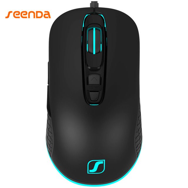 Seenda S600 Optical Gaming Mouse 7 Color Light 4000 DPI USB Wired Mouse ...