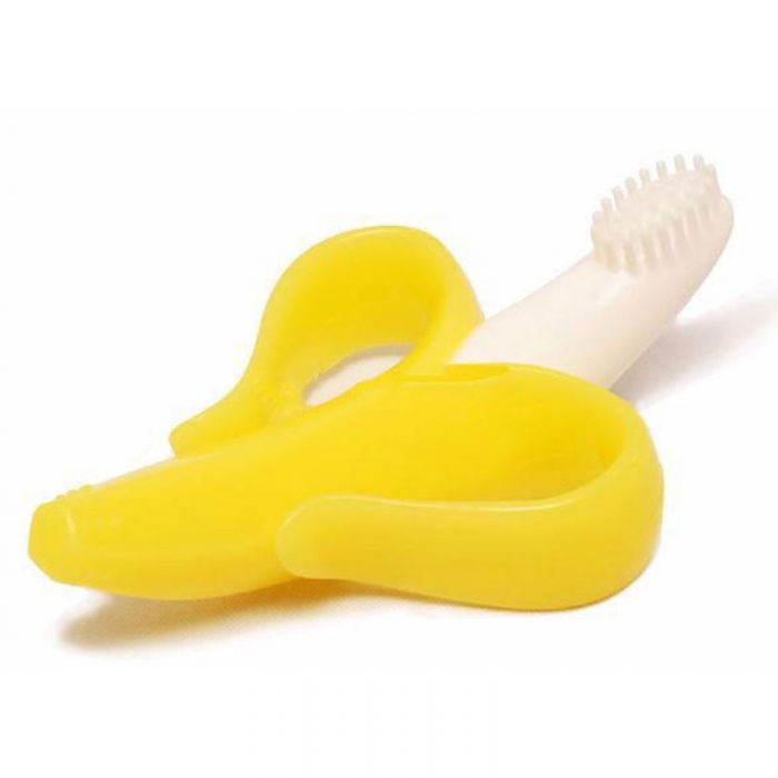 DAYCHEER Baby Training Toothbrush Banana Shape Silicone Eco Friendly ...