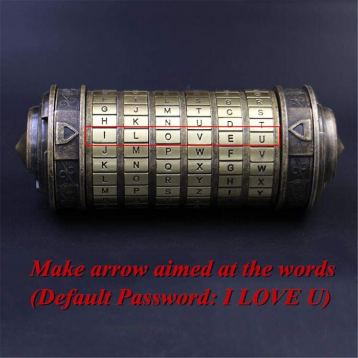 Da Vinci Code Cryptex Combination Lock Romantic Gift | GearVita