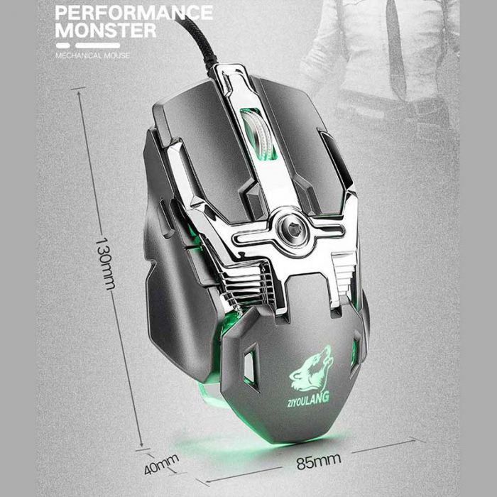 V15 LED Wired Mechanic Gaming Mouse | GearVita