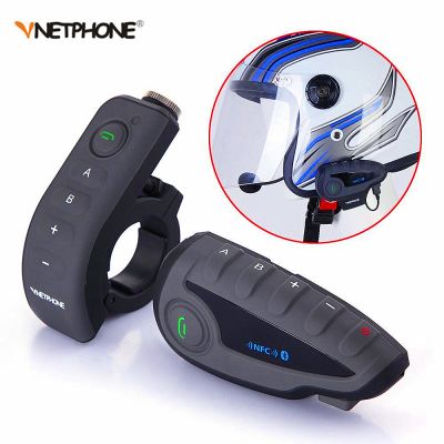 Vnetphone V8 NFC Motorcycle Helmet Headset Bluetooth Waterproof BT Interphone