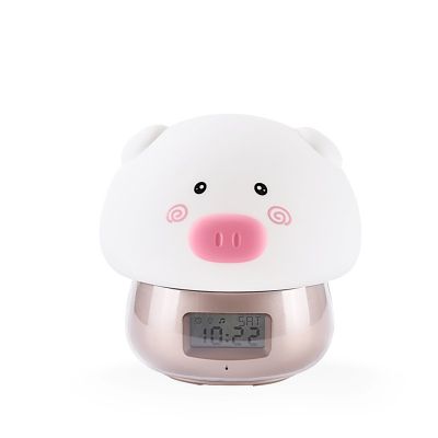 cute animal alarm clock with light